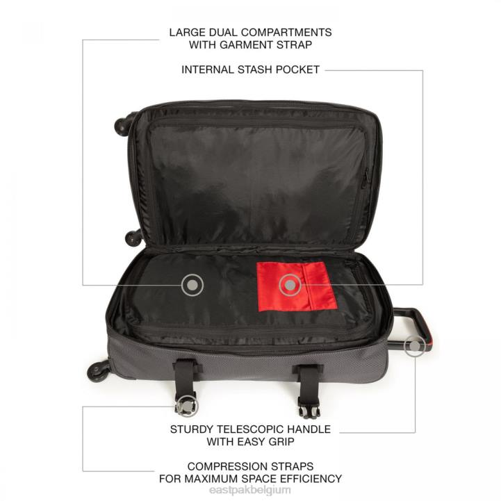 Eastpak trans4 cnnct m accent grijs bagage J2ZH213