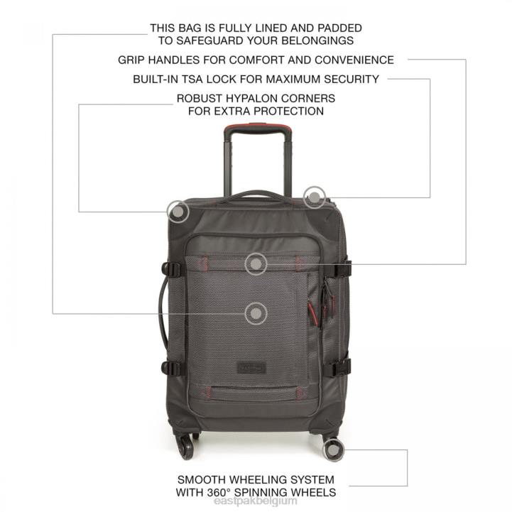 Eastpak trans4 cnnct s accent grijs bagage J2ZH207