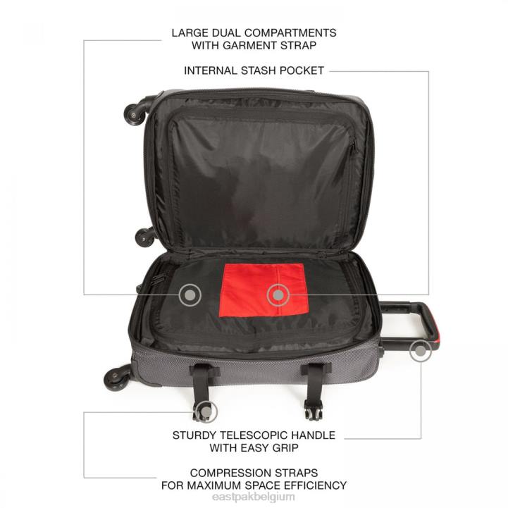 Eastpak trans4 cnnct s accent grijs bagage J2ZH207