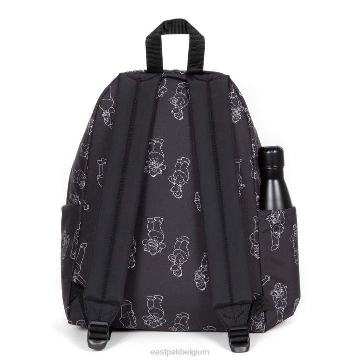 Eastpak gewatteerde zippl'r + de simpsons zwart rugzakken J2ZH161