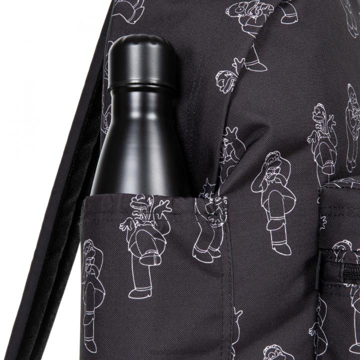Eastpak gewatteerde zippl'r + de simpsons zwart rugzakken J2ZH161