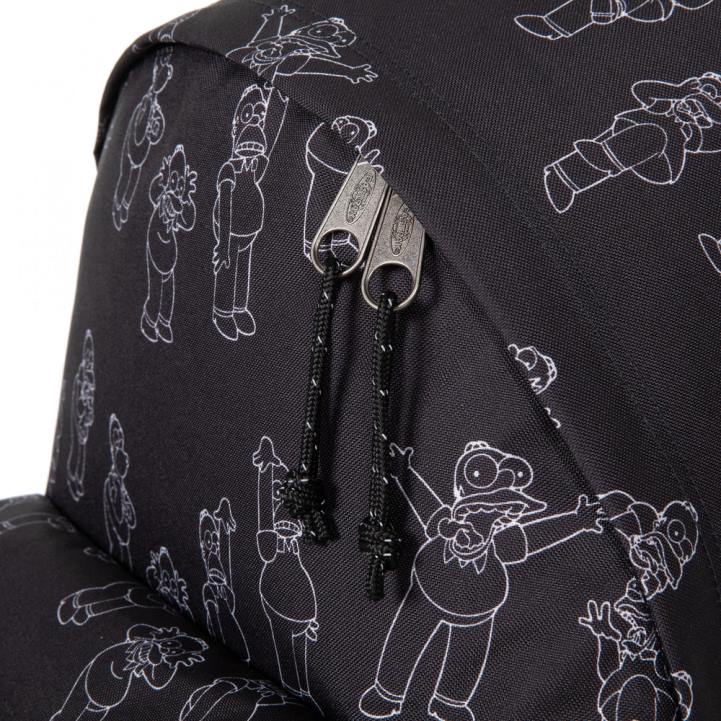 Eastpak gewatteerde zippl'r + de simpsons zwart rugzakken J2ZH161