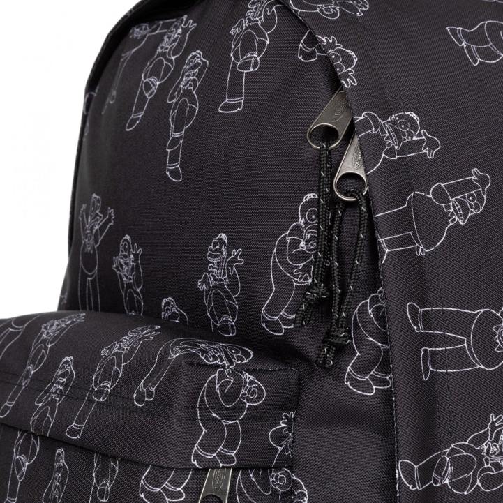Eastpak niet op kantoor de simpsons zwart rugzakken J2ZH165