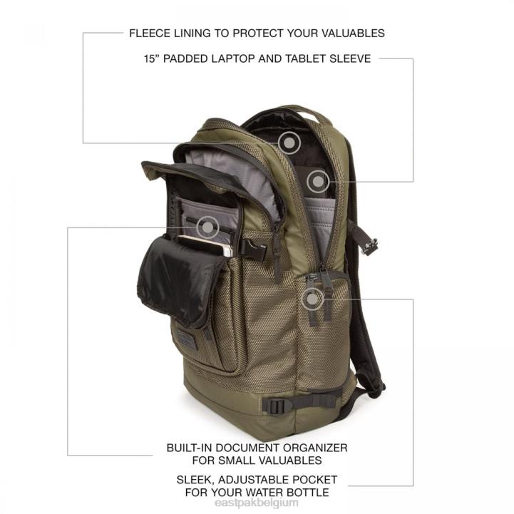 Eastpak tecum l verbind kaki rugzakken J2ZH151