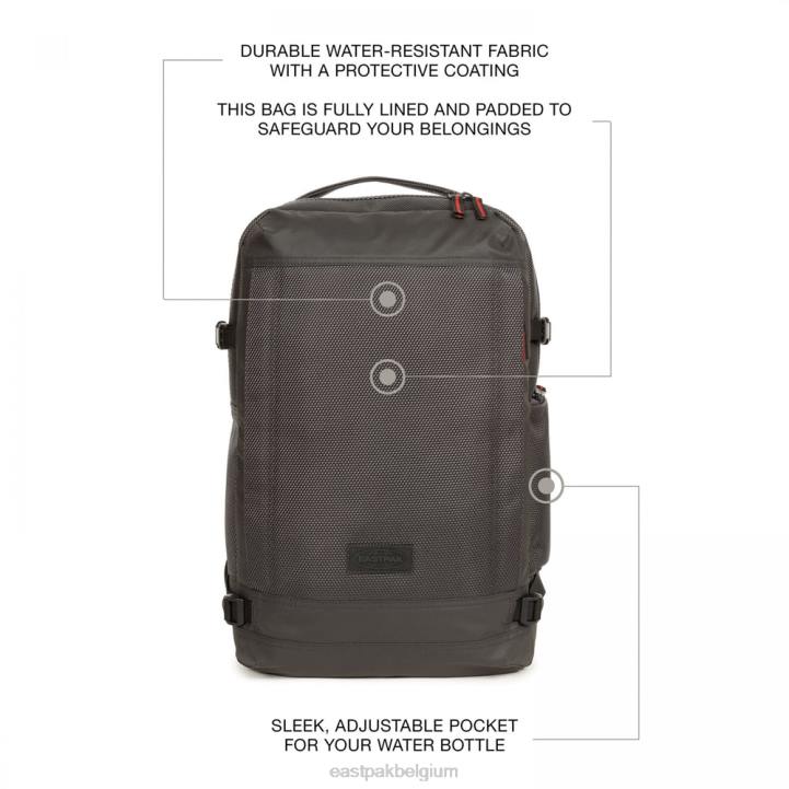Eastpak tecum m cnnct accent grijs rugzakken J2ZH147
