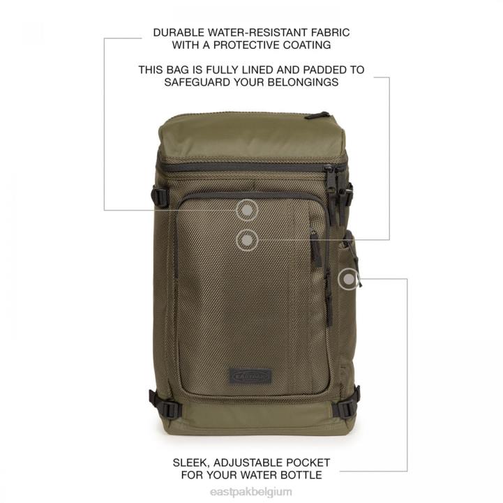Eastpak tecum top verbind kaki rugzakken J2ZH155