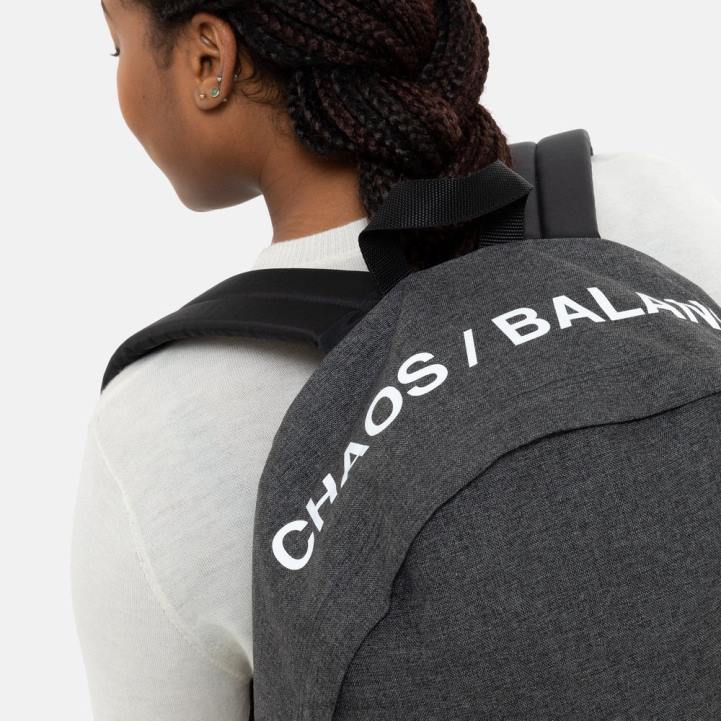 Eastpak gewatteerde dubbel'r verborgen zwarte denim rugzakken J2ZH30