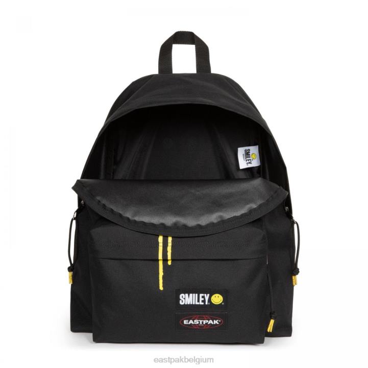 Eastpak gewatteerde pak'r smiley graffiti zwart rugzakken J2ZH3