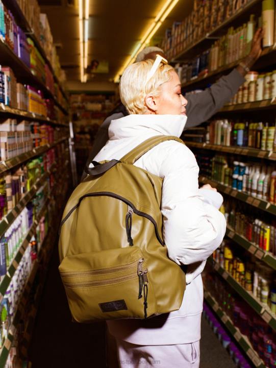 Eastpak gevoerde ritssluiting zeil leger rugzakken J2ZH113