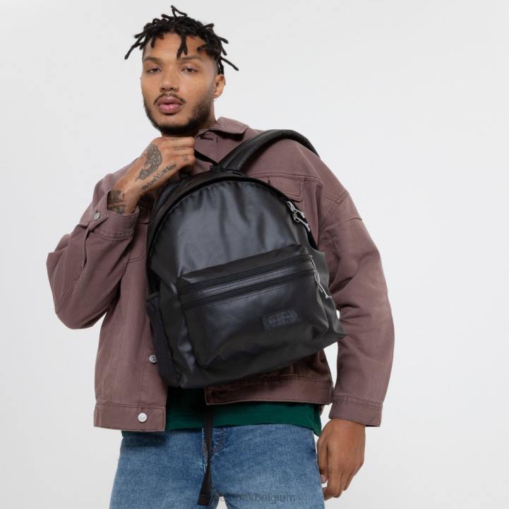 Eastpak gevoerde ritssluiting zeildoek zwart rugzakken J2ZH90
