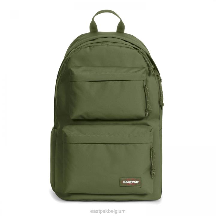 Eastpak gewatteerd dubbel donker gras rugzakken J2ZH84