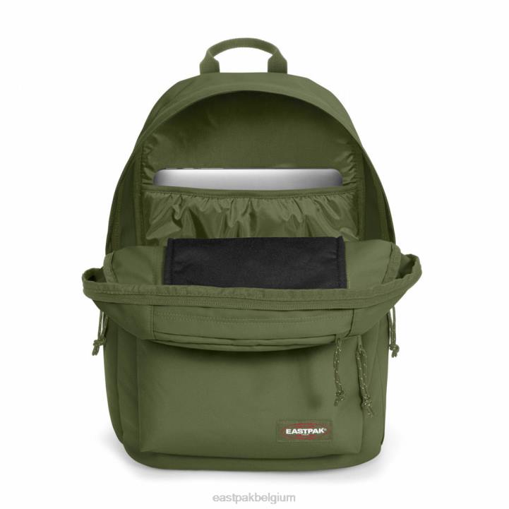 Eastpak gewatteerd dubbel donker gras rugzakken J2ZH84