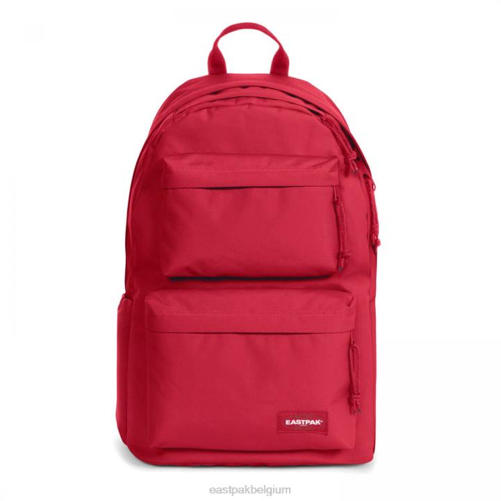 Eastpak gewatteerd dubbel matroos rood rugzakken J2ZH115