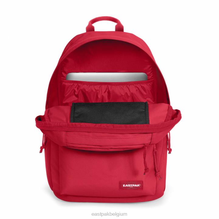 Eastpak gewatteerd dubbel matroos rood rugzakken J2ZH115