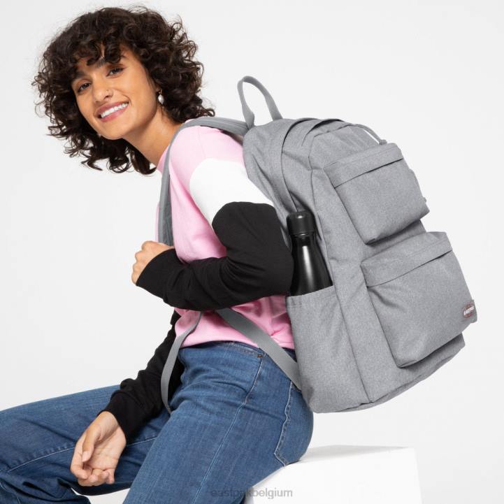 Eastpak gewatteerd dubbel zondag grijs rugzakken J2ZH81