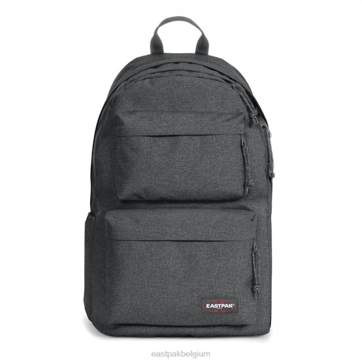 Eastpak gewatteerd dubbel zwarte denim rugzakken J2ZH80