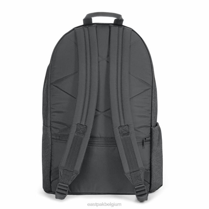 Eastpak gewatteerd dubbel zwarte denim rugzakken J2ZH80