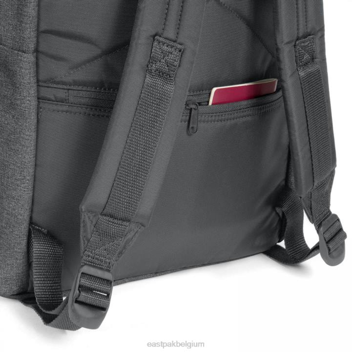 Eastpak gewatteerd dubbel zwarte denim rugzakken J2ZH80