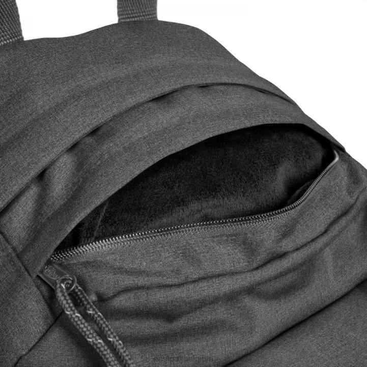 Eastpak gewatteerd dubbel zwarte denim rugzakken J2ZH80