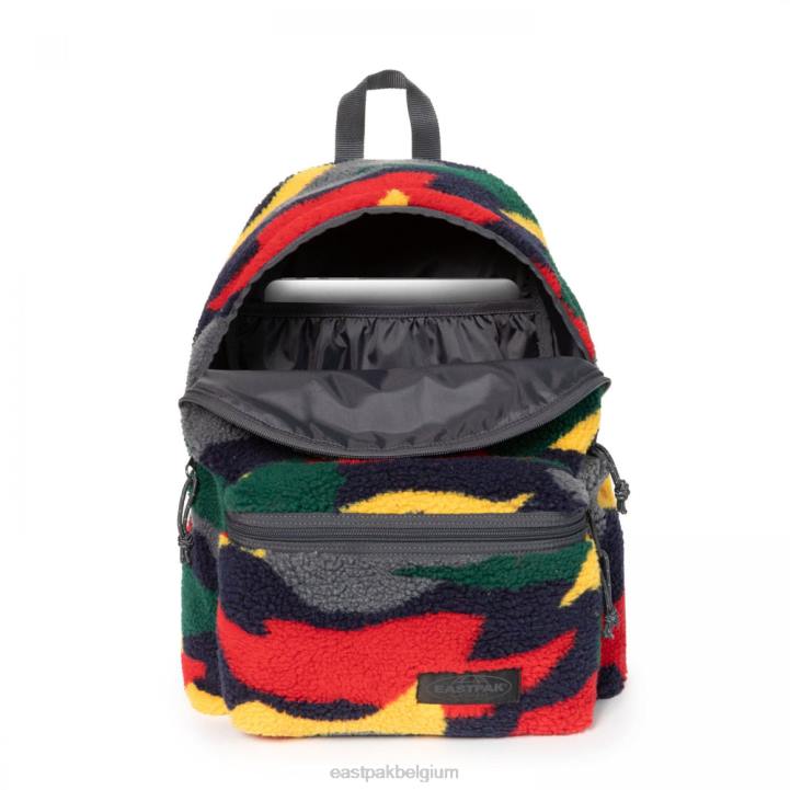 Eastpak gewatteerde pak'r schapenvacht camo rugzakken J2ZH120