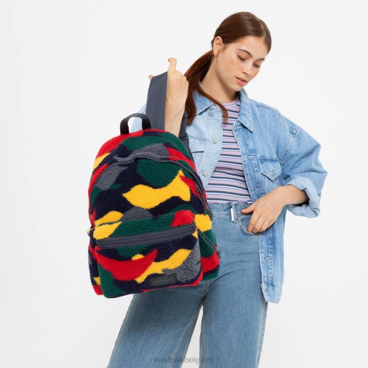 Eastpak gewatteerde pak'r schapenvacht camo rugzakken J2ZH120