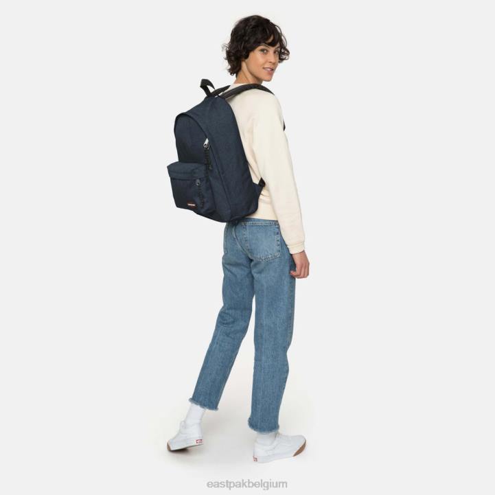 Eastpak niet op kantoor driedubbel denim rugzakken J2ZH119