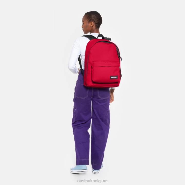 Eastpak niet op kantoor matroos rood rugzakken J2ZH114