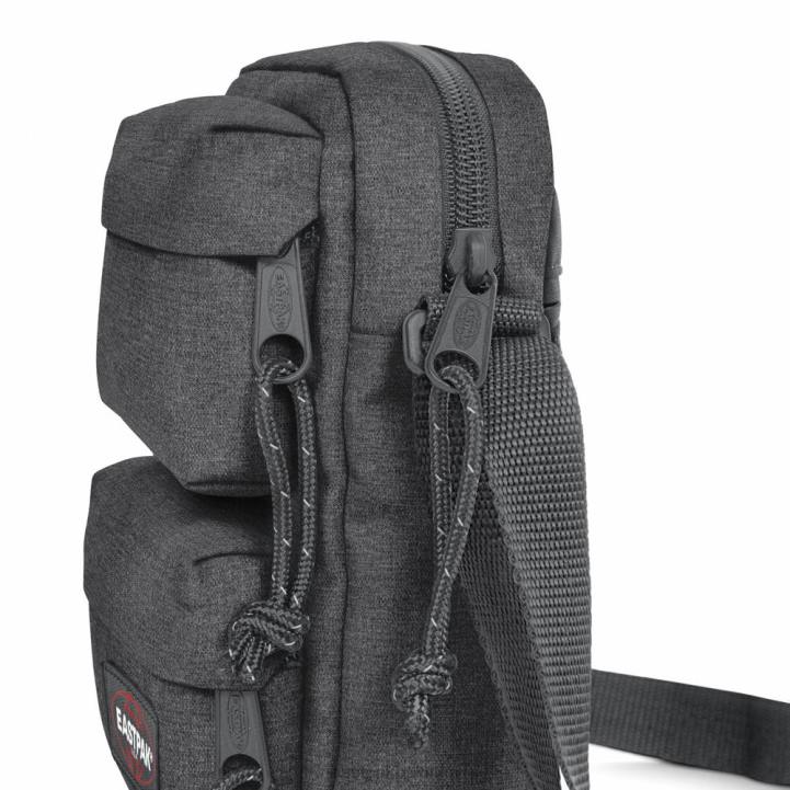 Eastpak de ene verdubbeld zwarte denim schoudertas J2ZH246