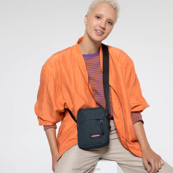 Eastpak degene driedubbel denim schoudertas J2ZH259