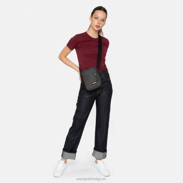 Eastpak degene zwarte denim schoudertas J2ZH245