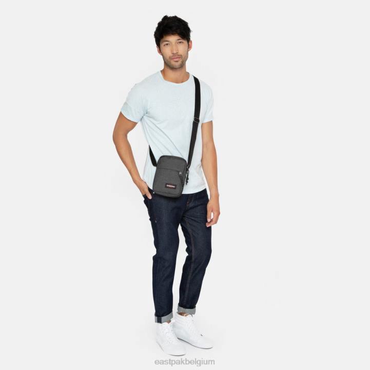 Eastpak degene zwarte denim schoudertas J2ZH245