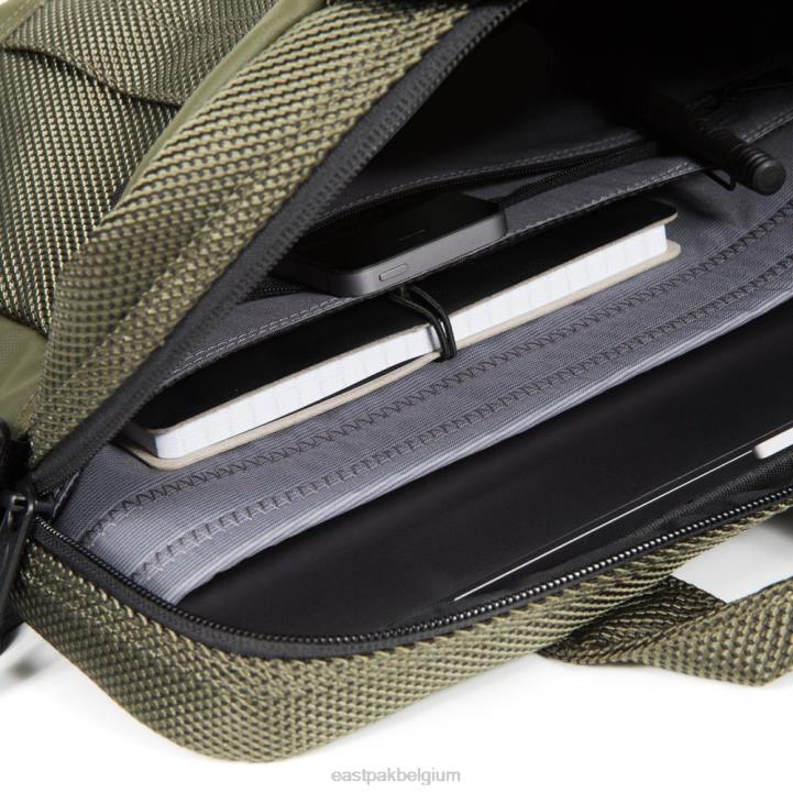 Eastpak handelen verbind kaki schoudertas J2ZH279