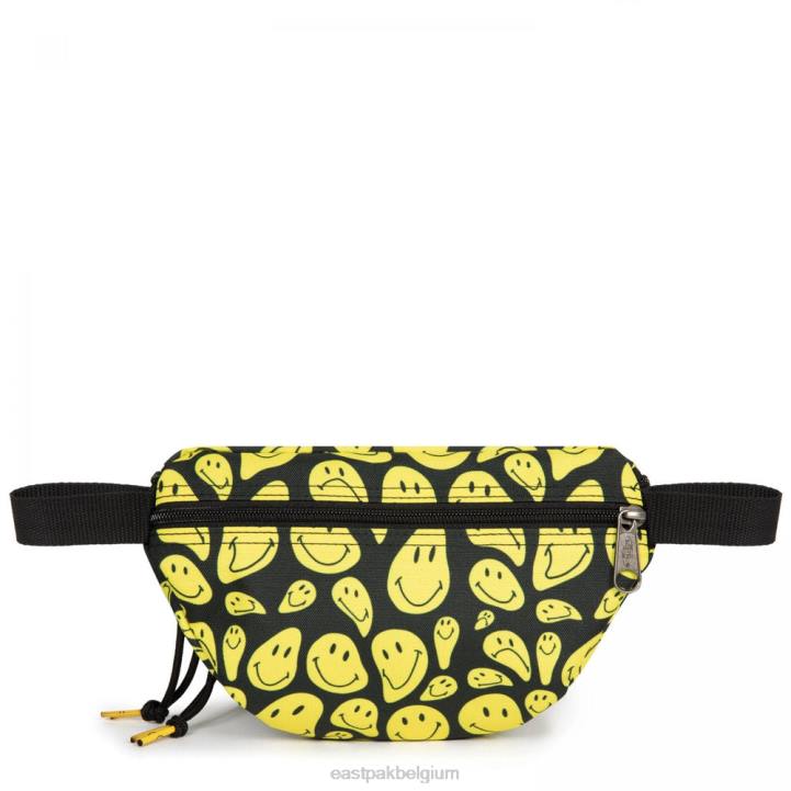 Eastpak springer smiley graffiti geel schoudertas J2ZH267