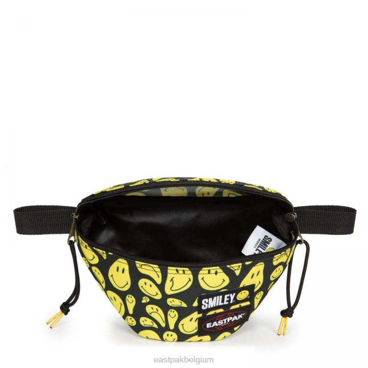Eastpak springer smiley graffiti geel schoudertas J2ZH267