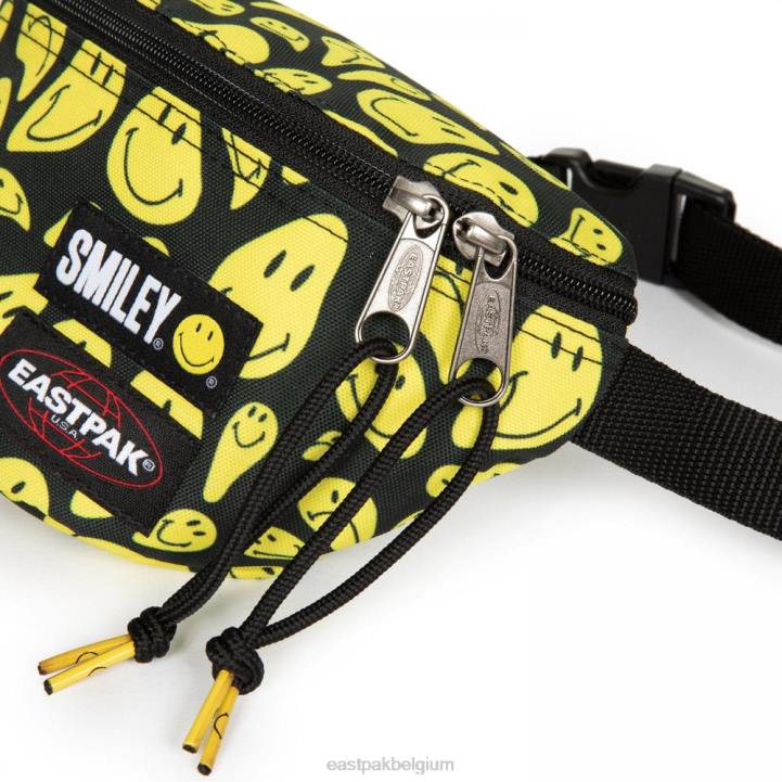 Eastpak springer smiley graffiti geel schoudertas J2ZH267