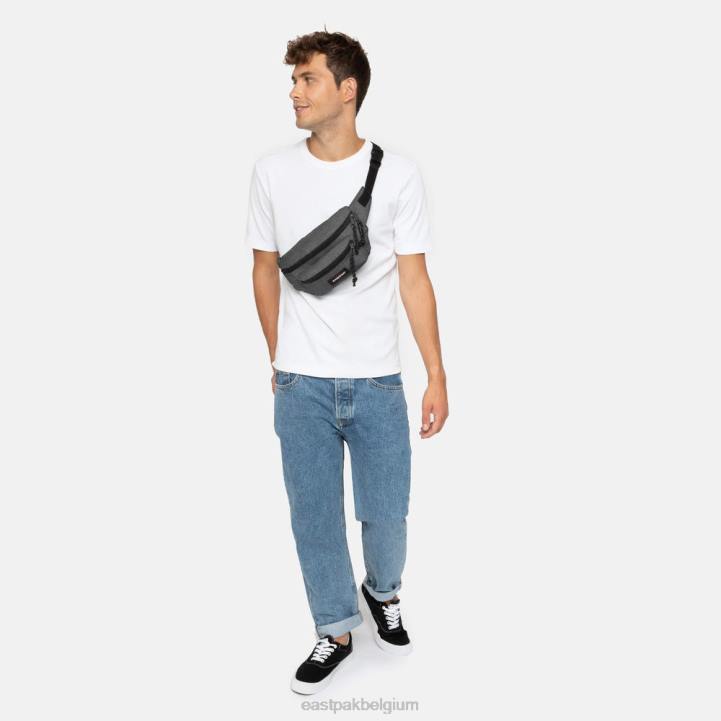 Eastpak doggy bag zwart spijkerstof ultra maritiem Tassen J2ZH299